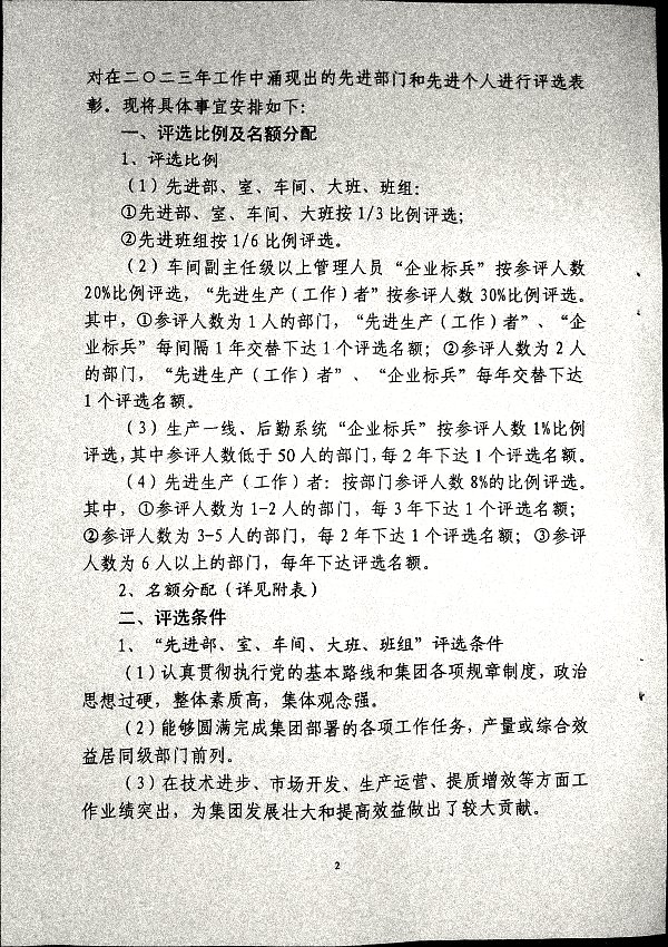 关于做好二零二三年度评选工作的安排意见
